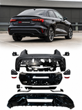 Audi A3 Sedan 2024 ve sonrası S Line Style komple arka tampon difüzör seti ürün görseli 1