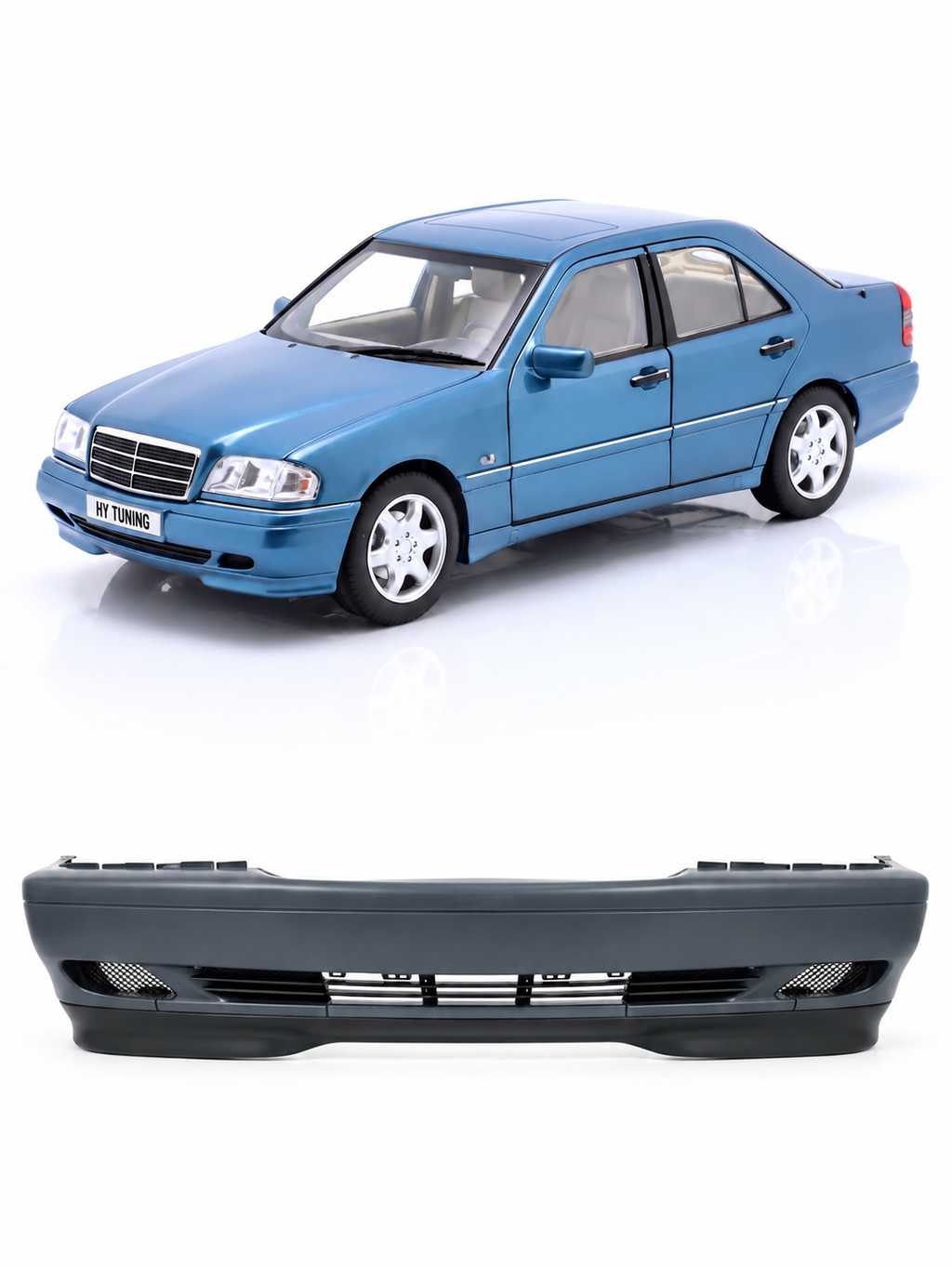 Mercedes-Benz C Serisi W202 1997-2000 Uyumlu Yekpare Komple Ön Tampon Seti