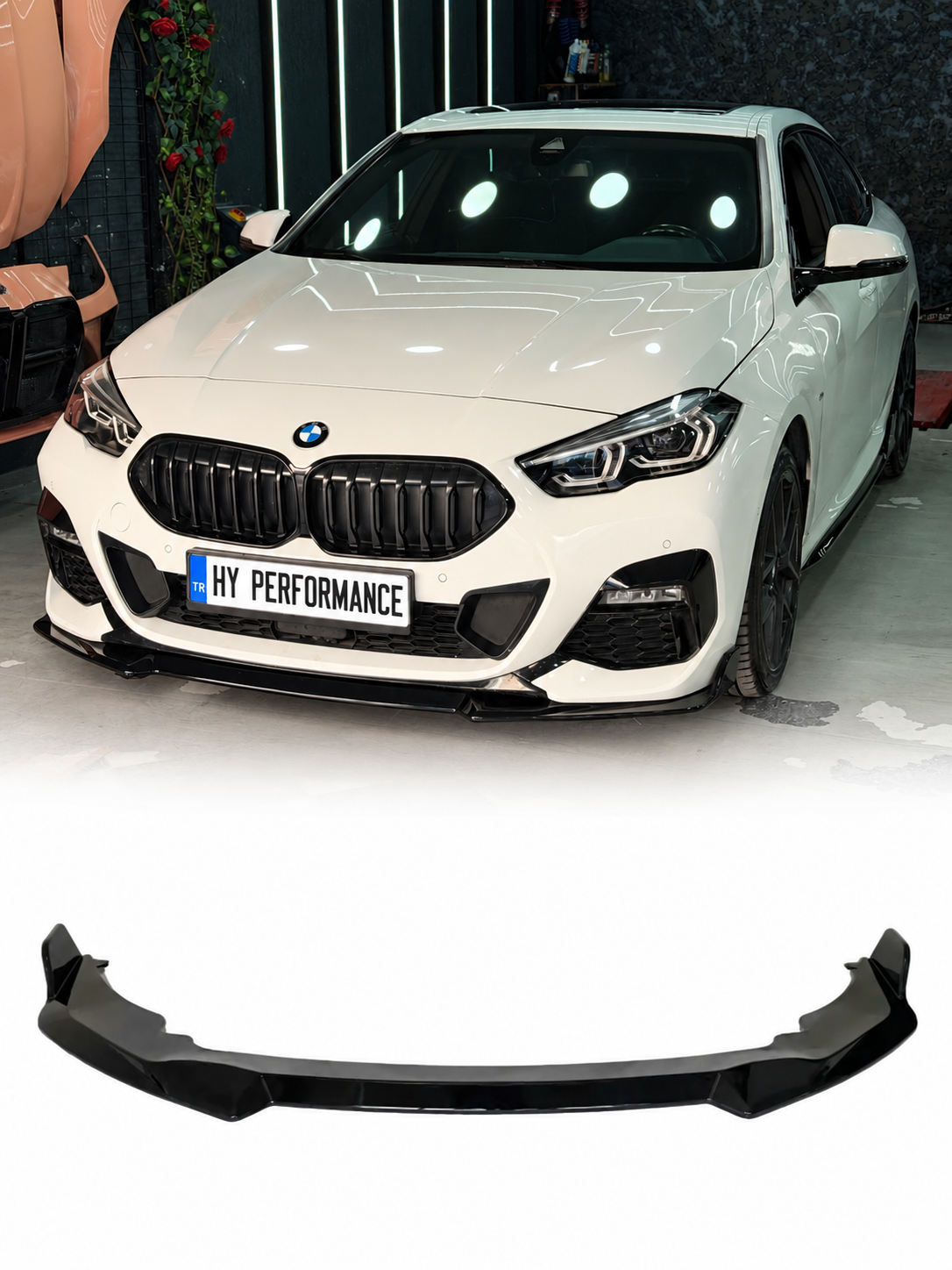 BMW F44 Gran Coupe M Sport Aero Performance Style parlak siyah Ön Tampon Eki Lip