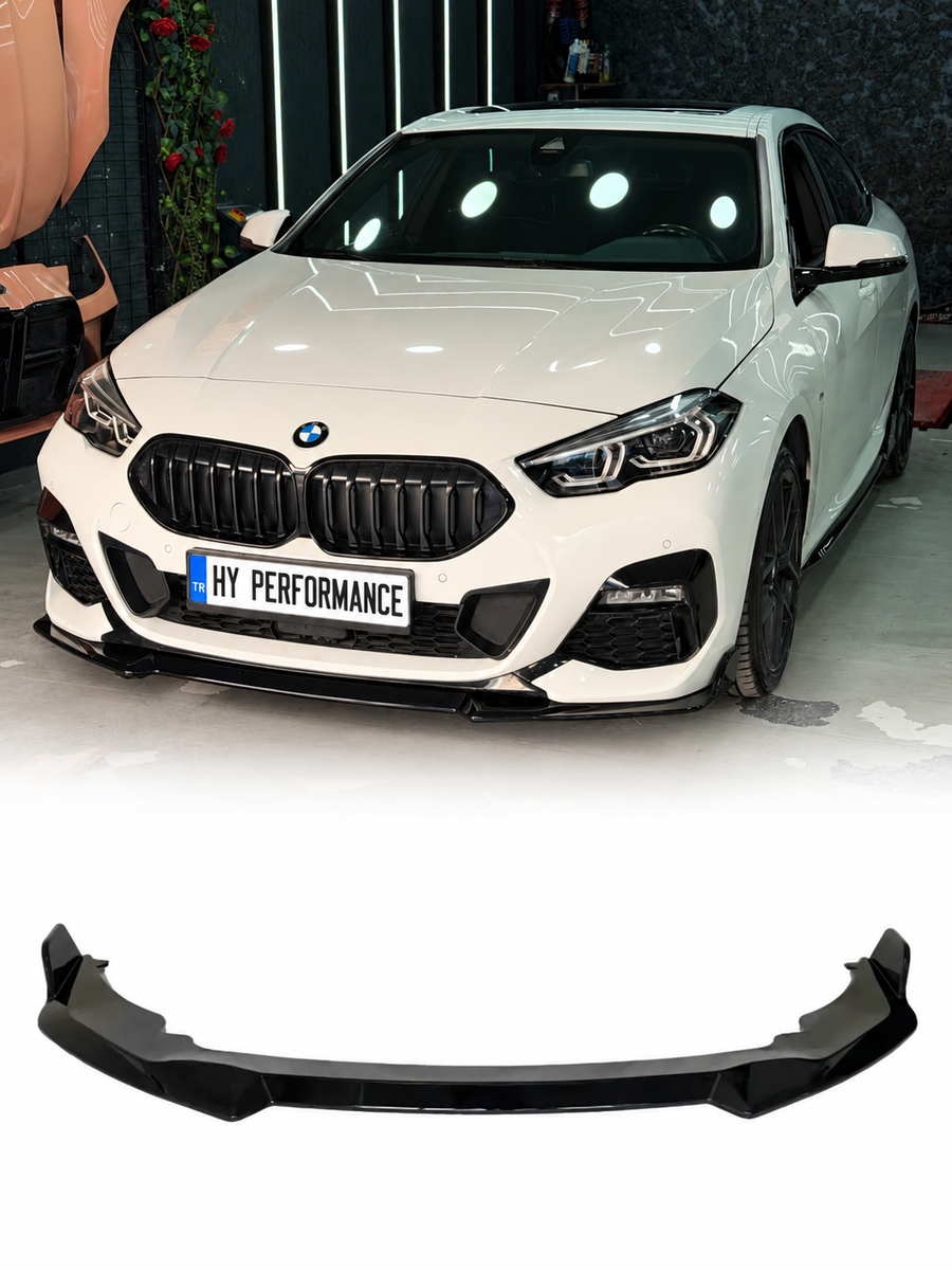BMW 2 Serisi F44 Gran Coupe M Sport 2019-2024 Aero Performance Style Parlak Siyah Ön Tampon Eki (Lip)