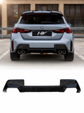 BMW 1 Serisi F70 2024+ M Performance Style Parlak Siyah Arka Difüzör