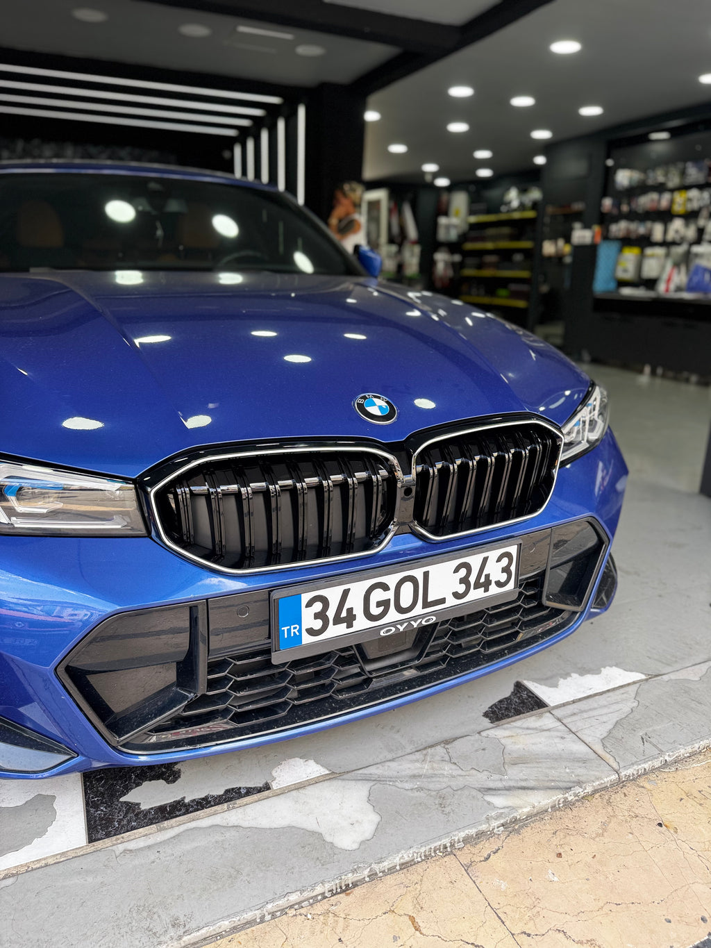 BMW 3 SERİSİ G20 LCI 2022+ SHADOW LINE PIANO BLACK LEDLİ PANJUR