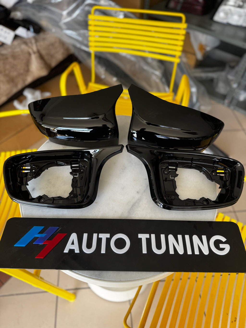 BMW 3 Serisi G20 G22 G23 G26 G30 i4 Uyumlu Parlak Siyah Ayna Kapağı Seti 4 Parça