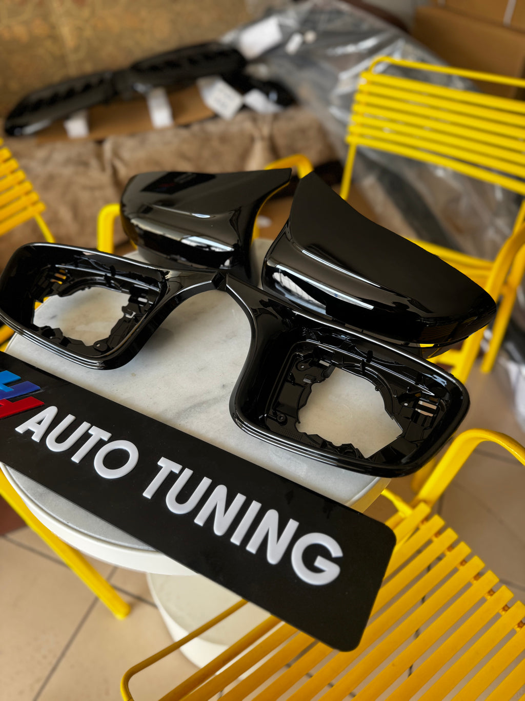 BMW 3 Serisi G20 G22 G23 G26 G30 i4 Uyumlu Parlak Siyah Ayna Kapağı Seti 4 Parça