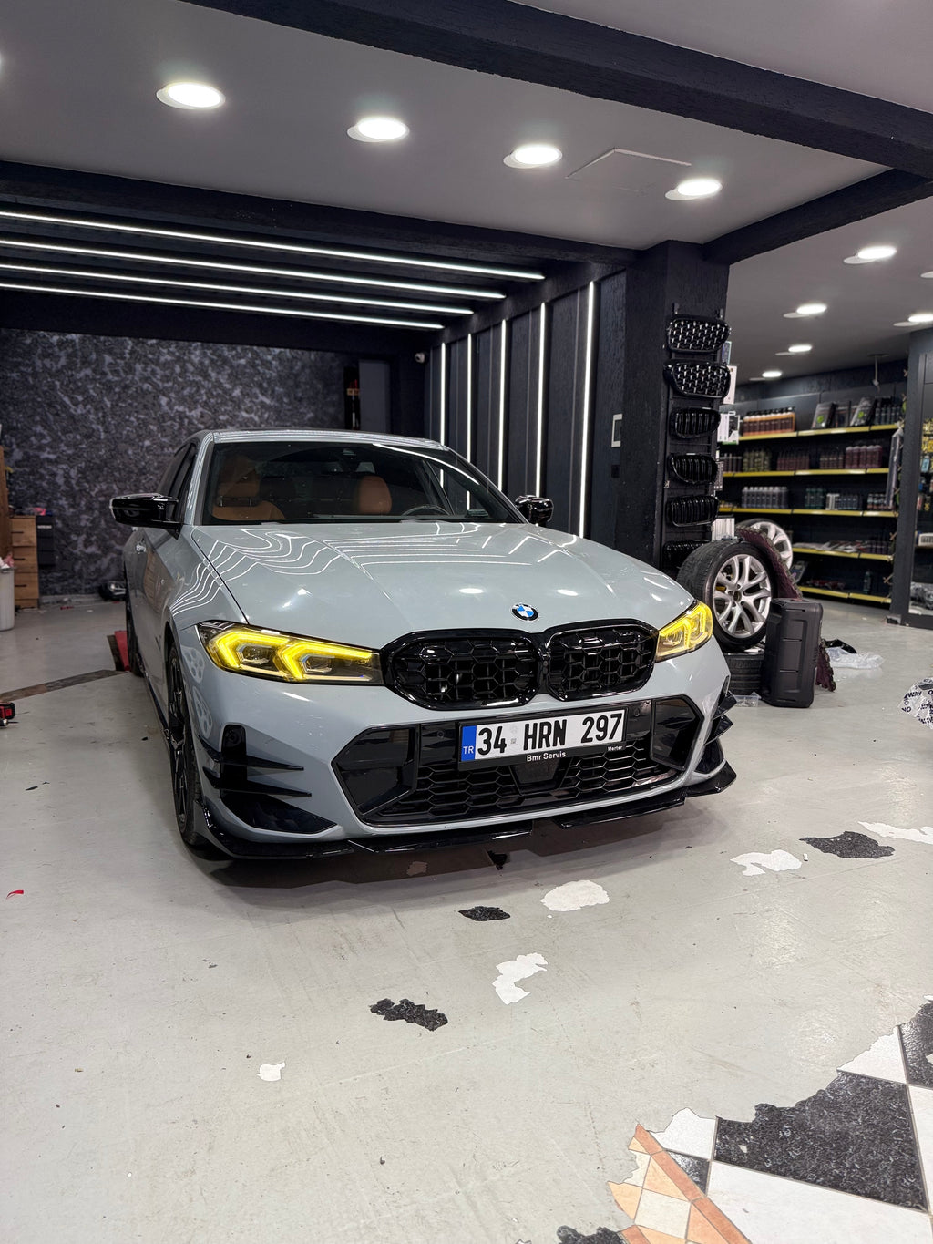 BMW G20 LCI 2022+ CSL Tasarım Sarı Gündüz Farı Modülü