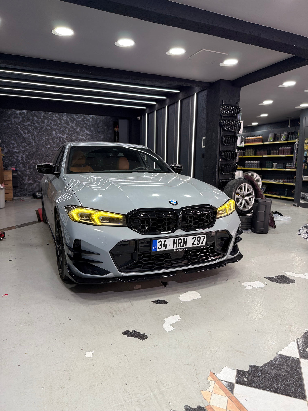 BMW G20 LCI 2022+ CSL Tasarım Sarı Gündüz Farı Modülü
