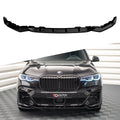 BMW X7 G07 2018-2022 Ön Tampon Eki (Lip) Parlak Siyah