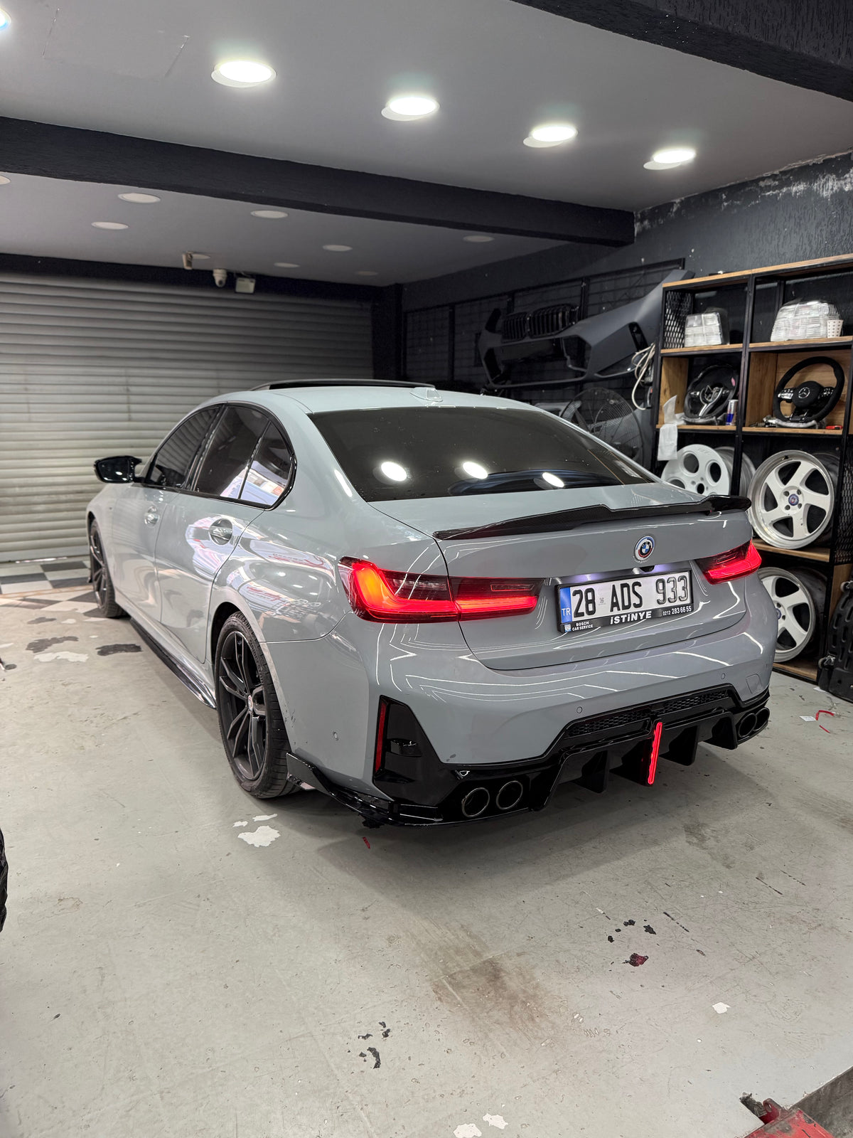 BMW G20 2018-2026 M Performance Parlak Siyah Marşpiyel Alt Eki Lip