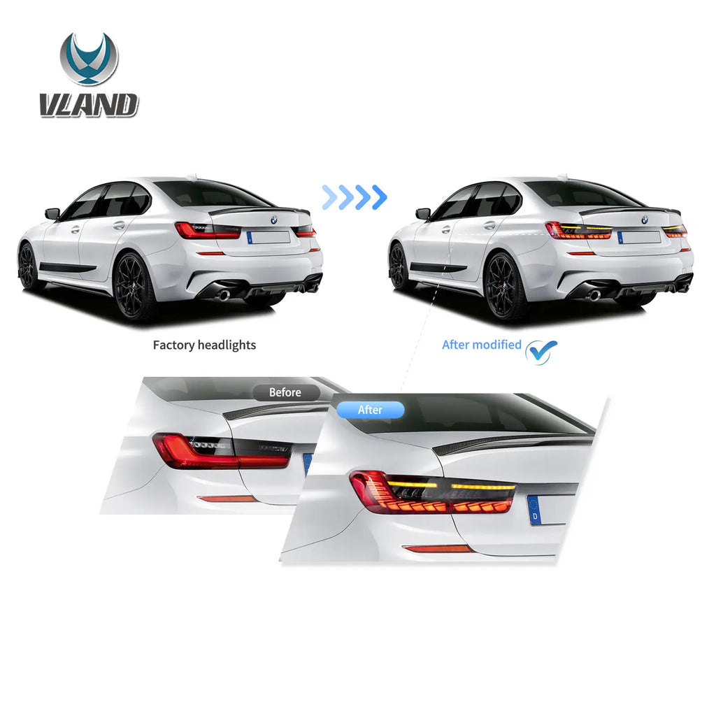 BMW 3 SERİSİ G20 UYUMLU GTS DRAGON OLED STOP SETİ SMOKE