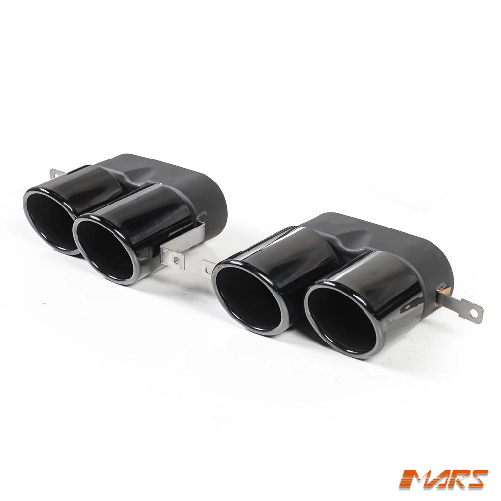 BMW G20 G22 G23 G26 Uyumlu Piano Black Çift Çıkış Egzoz Ucu Seti