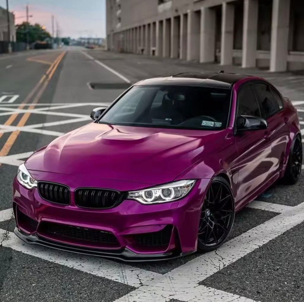 BMW M3 F80 ve M4 F82 F83 uyumlu parlak siyah ön tampon eki