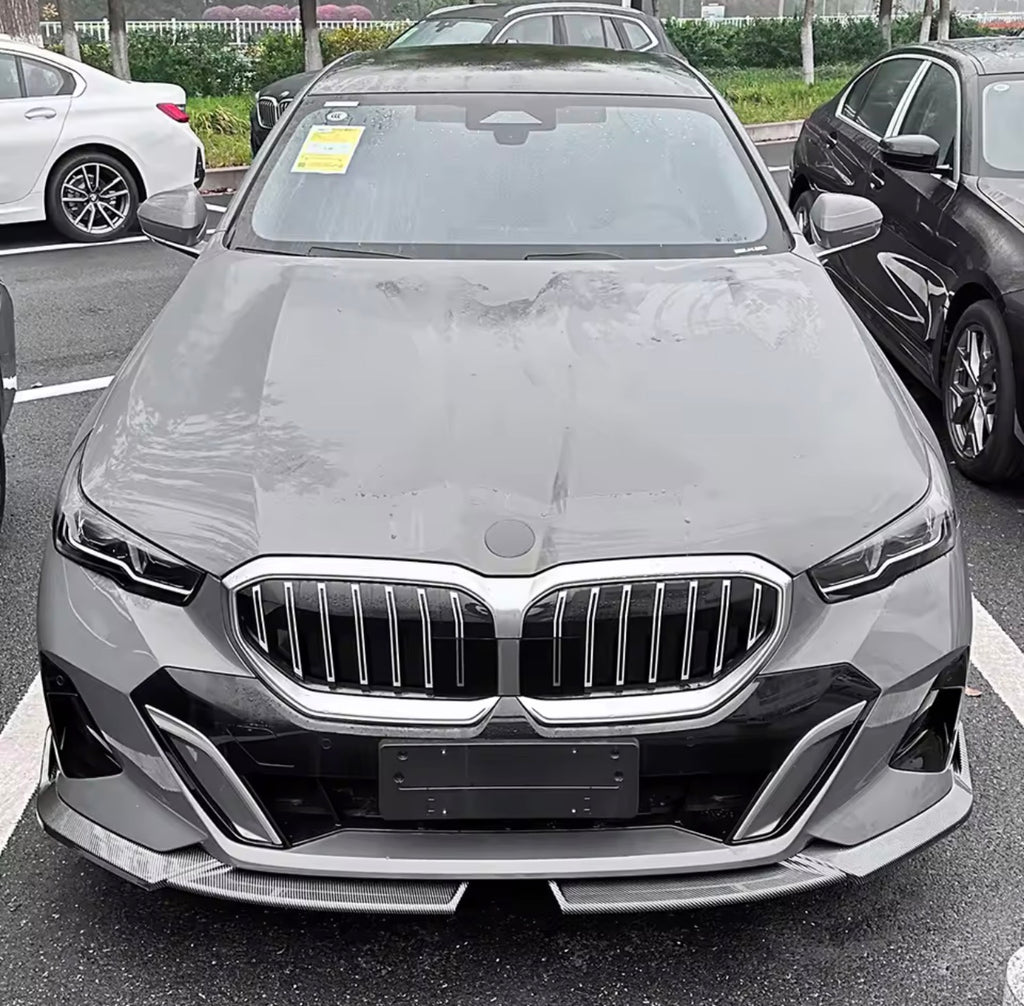 BMW G60 ve i5 2024+ M Performance karbon görünümlü ön tampon eki - ürün görseli 4