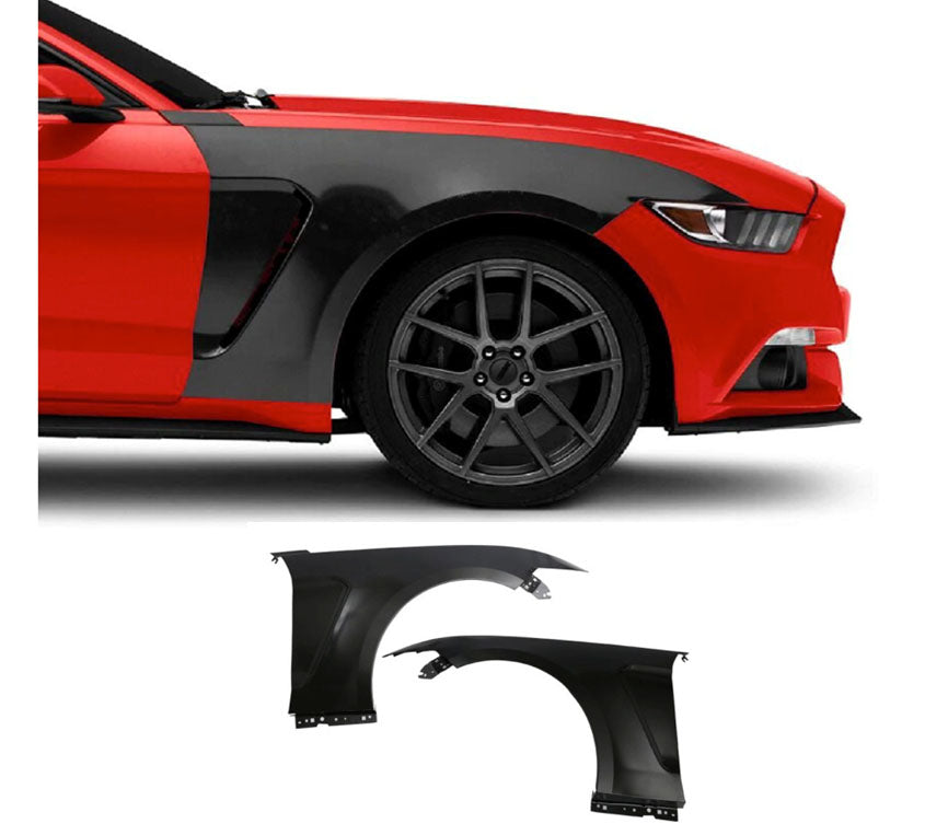 Ford Mustang 2015 Sonrası Uyumlu GT350 Style Sağ Sol Ön Çamurluk Seti