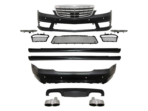 Body Kit W221 Far Yıkamalı, Ön/Arka PDC, <OO-OO> Egzoz Uçlu, Marşpiyelli, Panjurlu, SSli -/////AMG S65- 2009-13