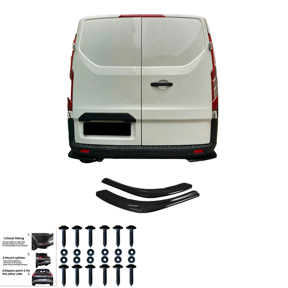 Rear Side Splitters Uyumlu FORD Transit Custom MK1 2012-2022