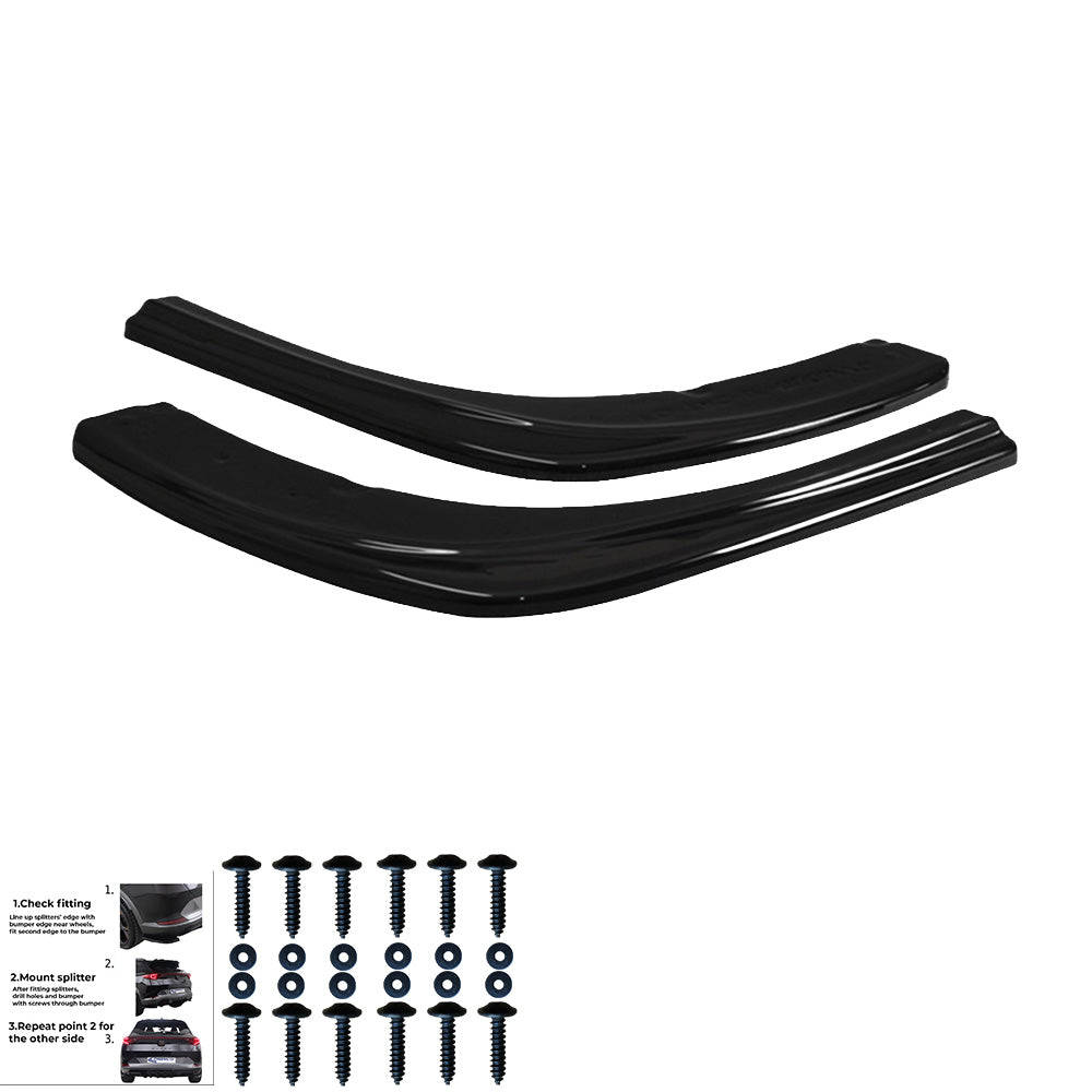 Rear Side Splitters Uyumlu FORD Transit Custom MK1 2012-2022
