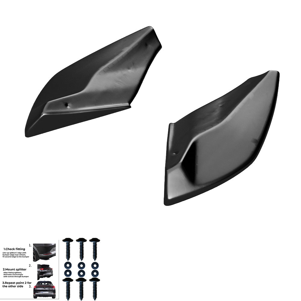 Rear Side Splitters Uyumlu CUPRA Ateca MK1 2018+