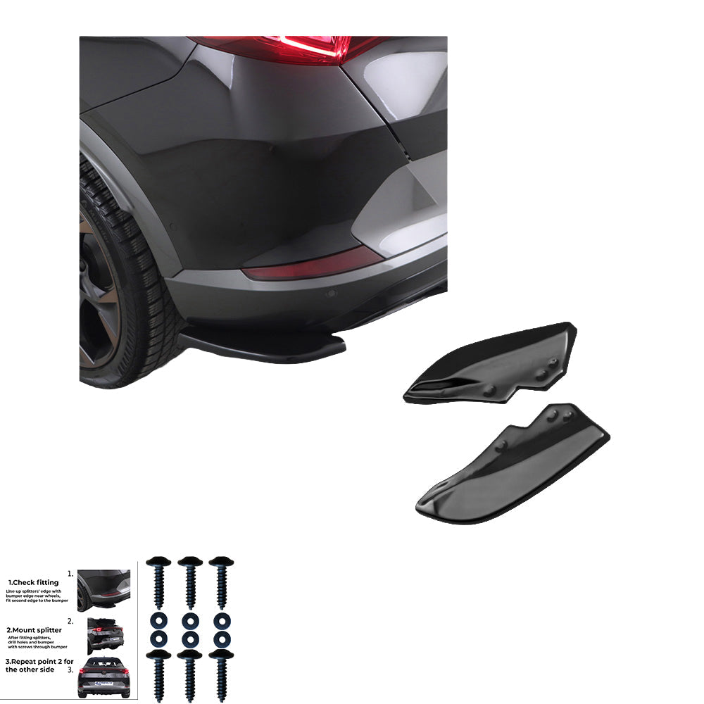 Rear Side Splitters Uyumlu CUPRA Formentor 2020+