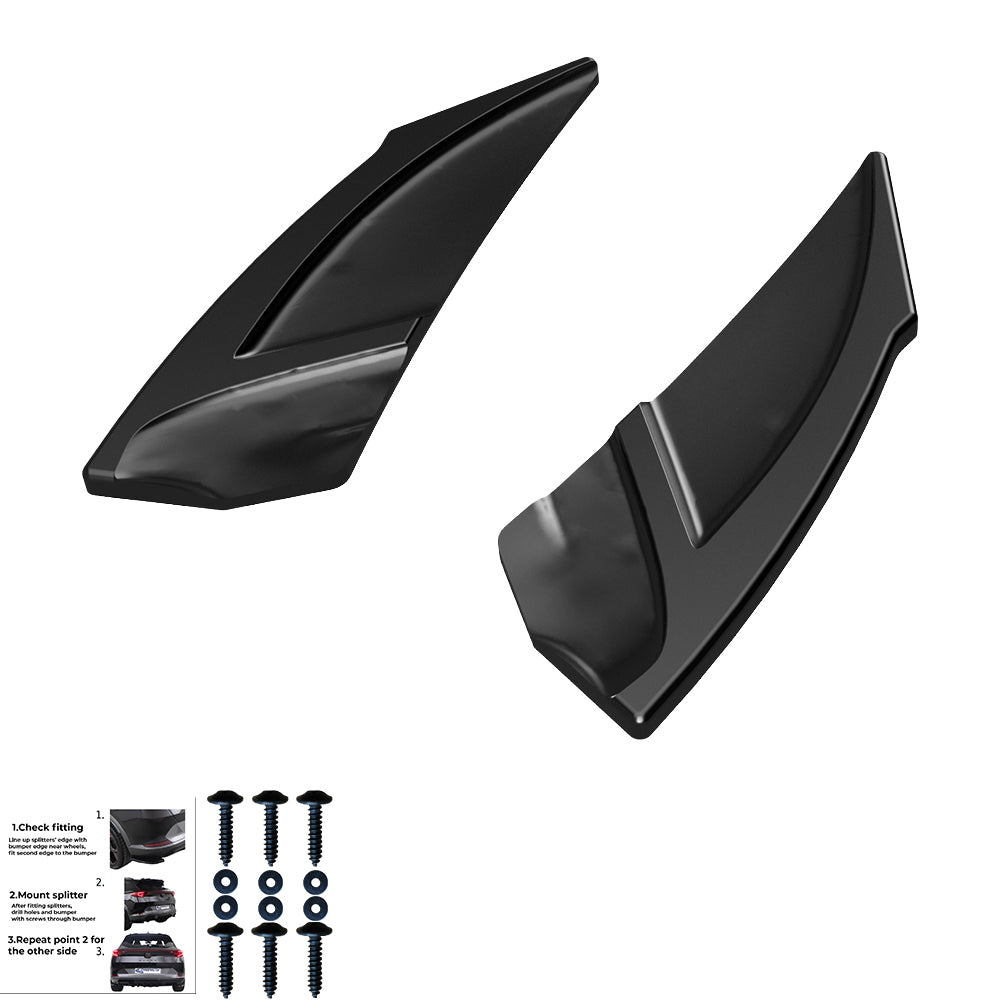 Rear Side Splitters Uyumlu VW VOLKSWAGEN Golf MK7 R 2013-2016
