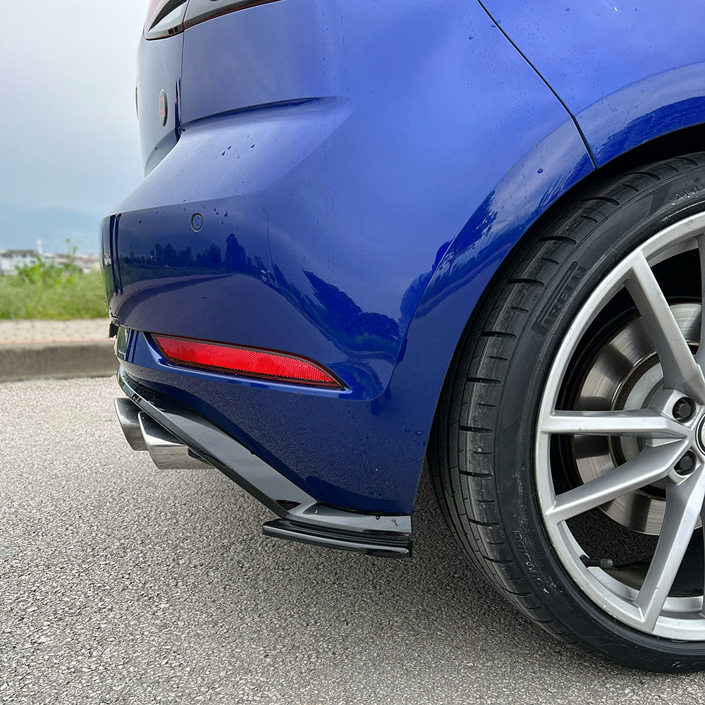 Rear Side Splitters Uyumlu VW VOLKSWAGEN Golf MK7.5 R 2017-2020