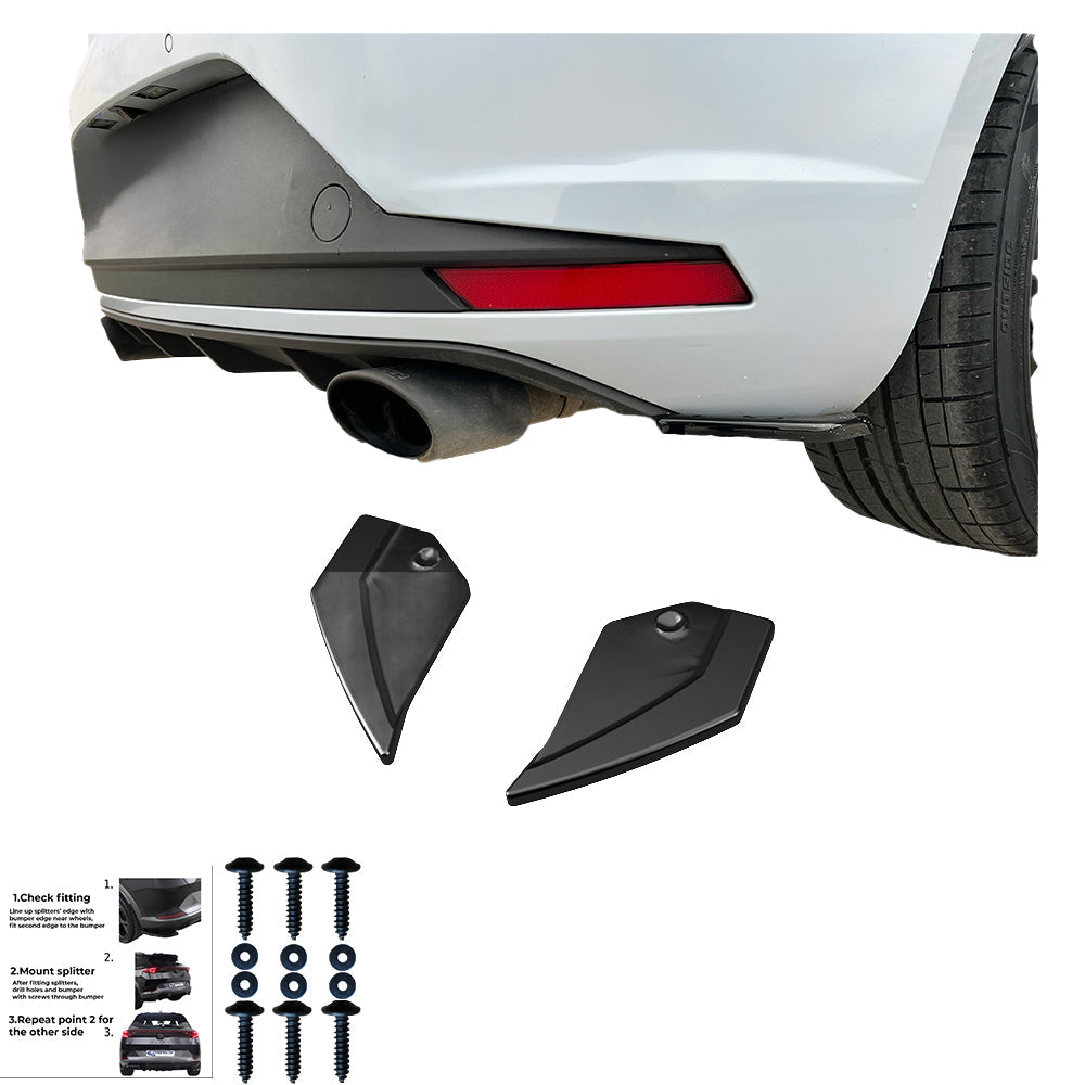Rear Side Splitters Uyumlu SEAT Leon FR MK3 2012-2016