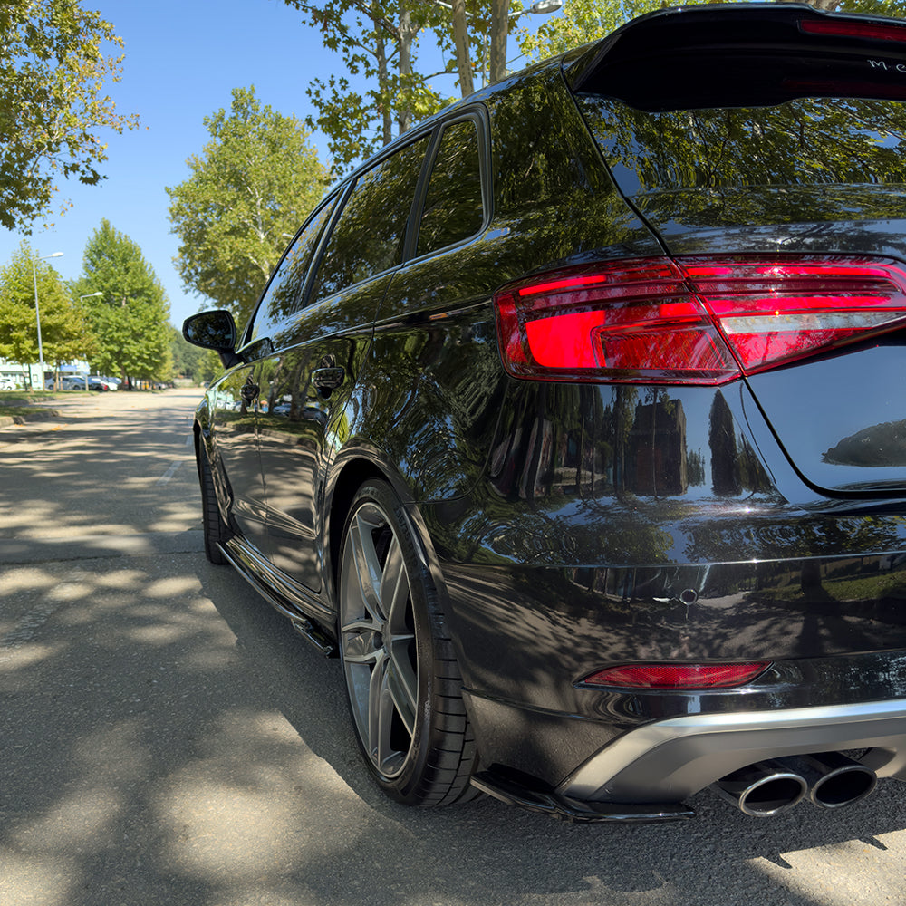 Rear Side Splitters Uyumlu AUDI S3 Sportback 8V Makyajlı Kasa 2016-2019