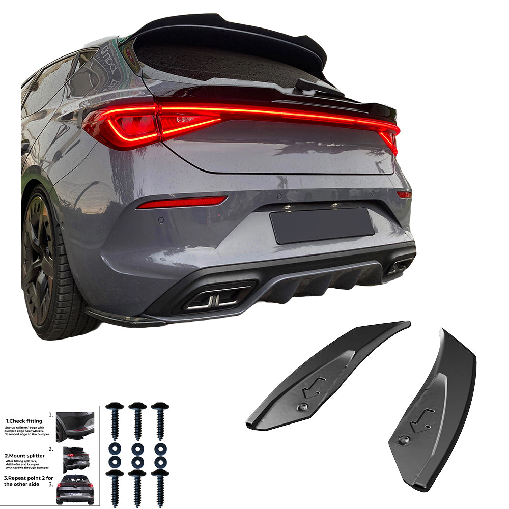 Rear Side Splitters Uyumlu CUPRA Leon 2020+