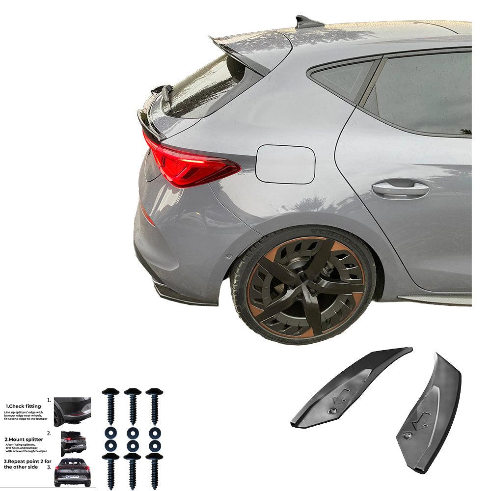 Rear Side Splitters Uyumlu CUPRA Leon 2020+