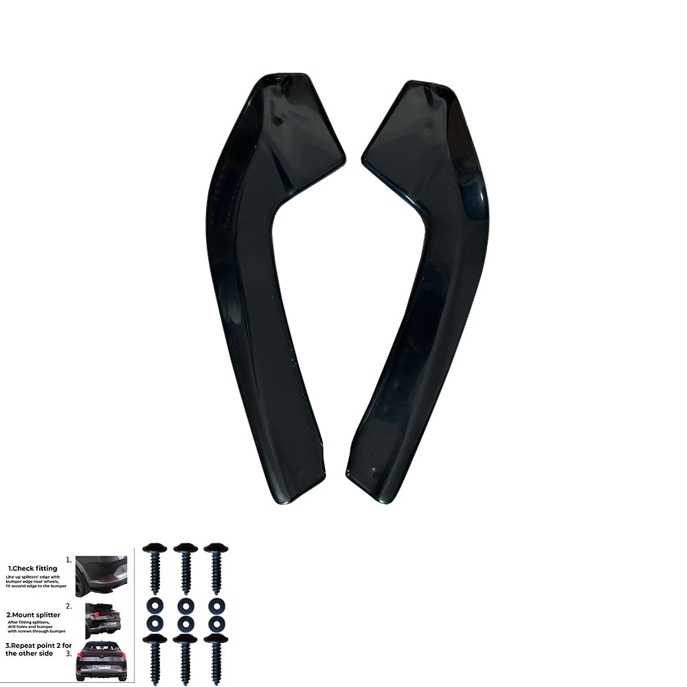 Rear Side Splitters Uyumlu AUDI RS3 Sedan 8Y 2020+