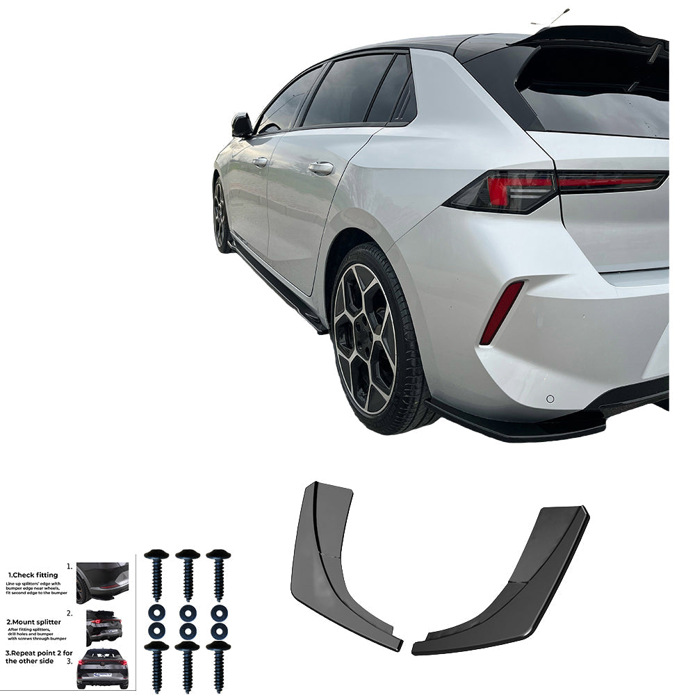 Rear Side Splitters Uyumlu OPEL Astra L 2020+