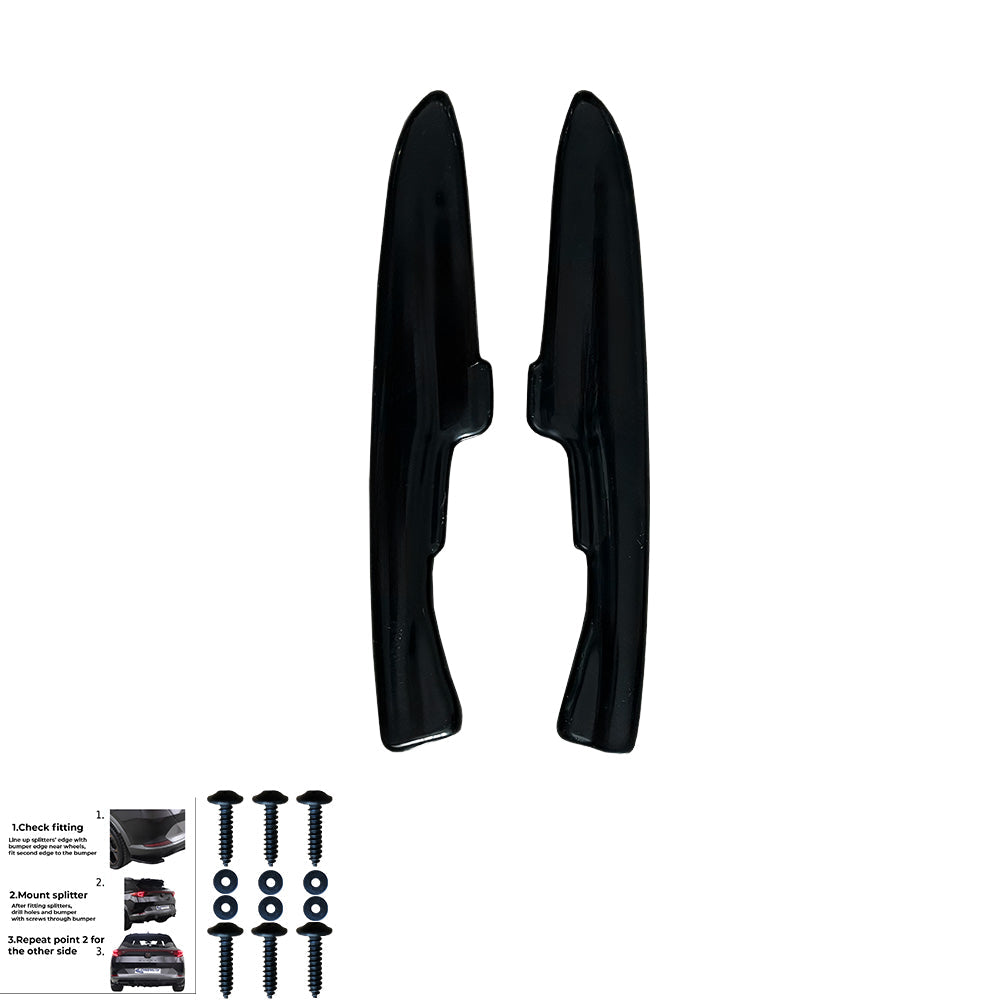 Rear Side Splitters Uyumlu VW VOLKSWAGEN Touareg MK3 R-Line 2018+