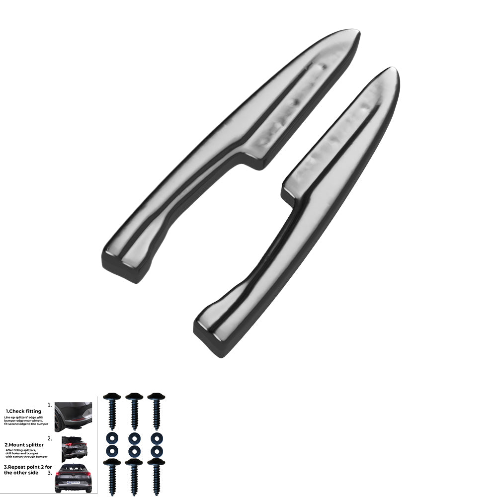 Rear Side Splitters Uyumlu VW VOLKSWAGEN Touareg MK3 R-Line 2018+