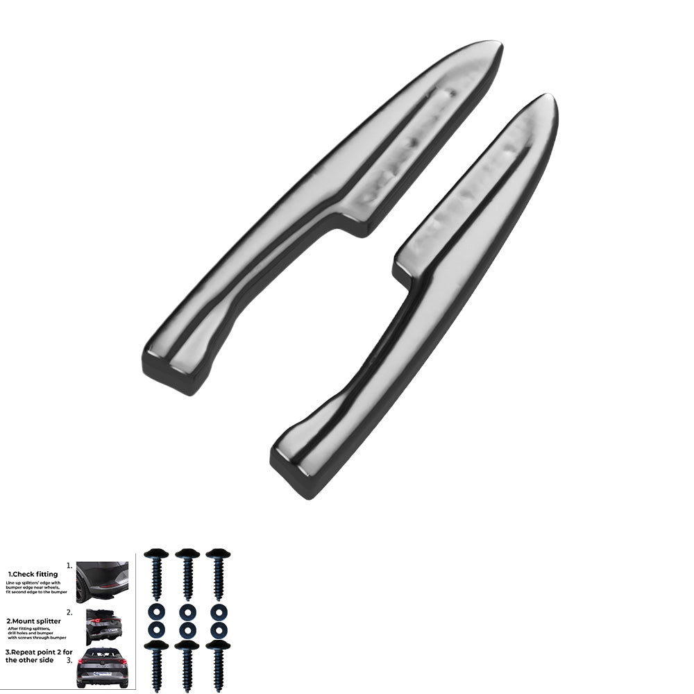 Rear Side Splitters Uyumlu VW VOLKSWAGEN Touareg MK3 R-Line 2018+