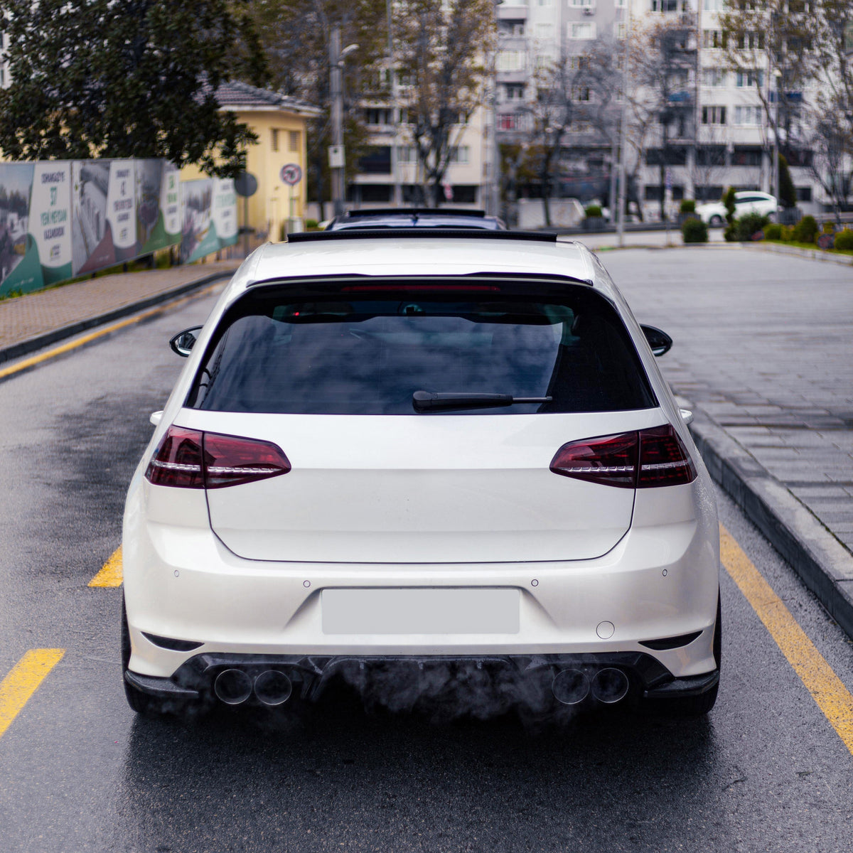 Rear Side Splitters Uyumlu VW VOLKSWAGEN Golf MK7 R 2013-2016 v2