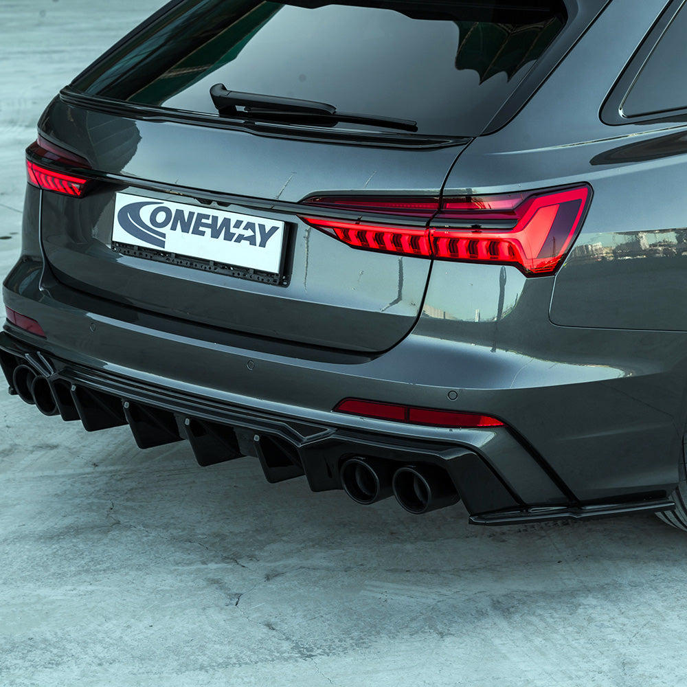 Rear Side Splitters Uyumlu AUDI S6 C8 / C8 Makyajlı Kasa (Sedan-Avant) 2019+