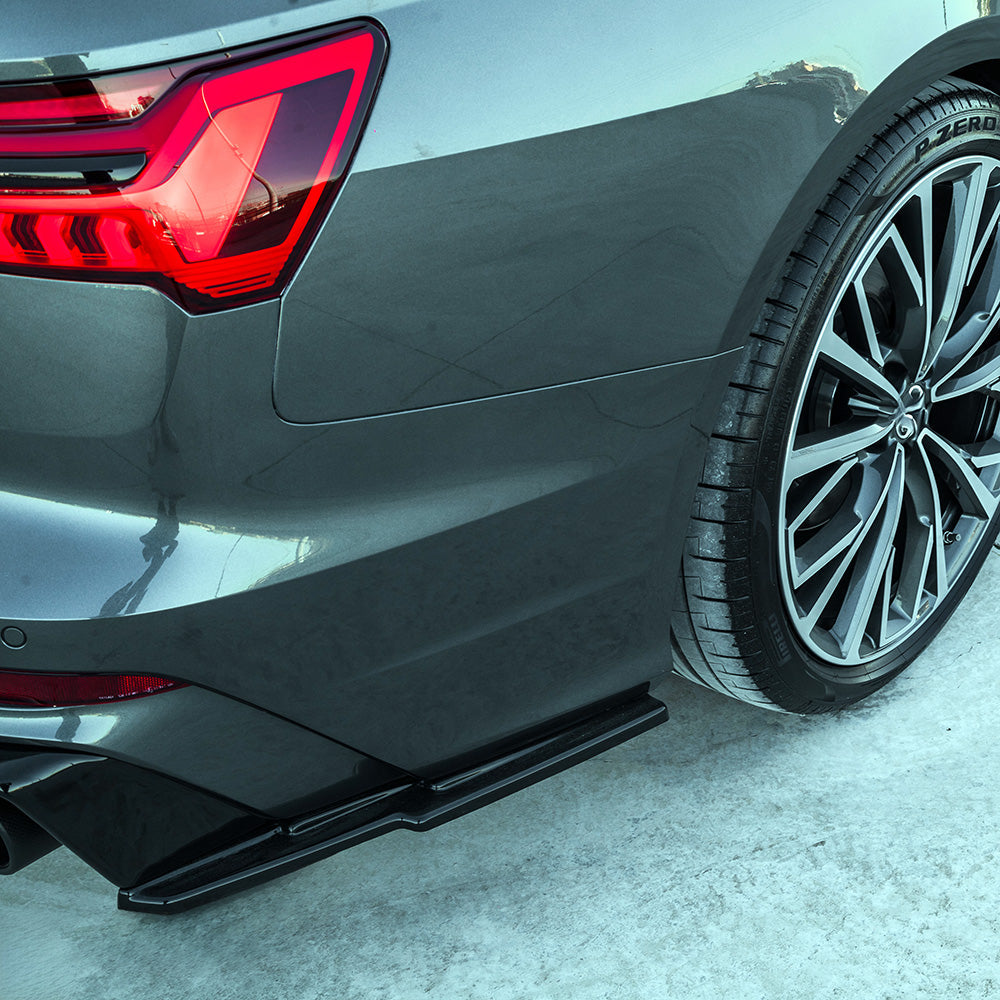 Rear Side Splitters Uyumlu AUDI S6 C8 / C8 Makyajlı Kasa (Sedan-Avant) 2019+