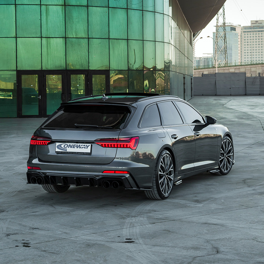 Rear Side Splitters Uyumlu AUDI S6 C8 / C8 Makyajlı Kasa (Sedan-Avant) 2019+