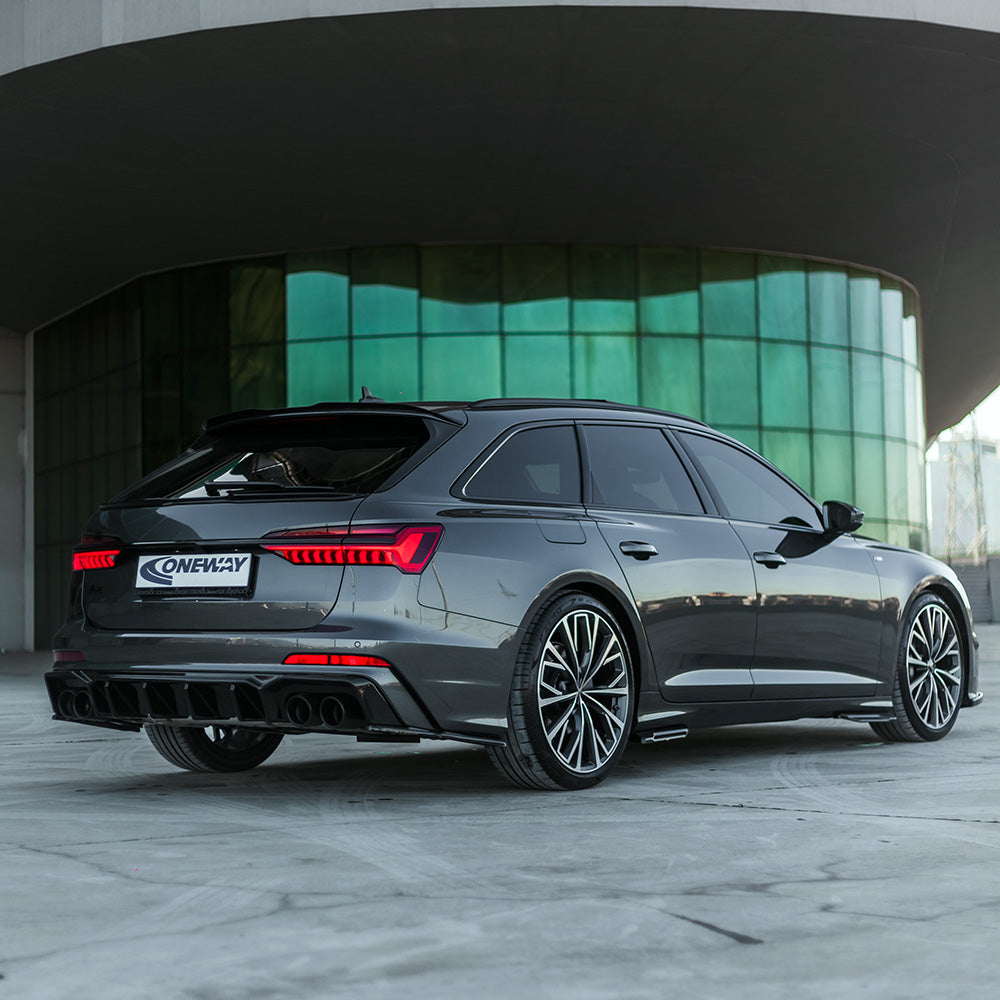 Rear Side Splitters Uyumlu AUDI S6 C8 / C8 Makyajlı Kasa (Sedan-Avant) 2019+