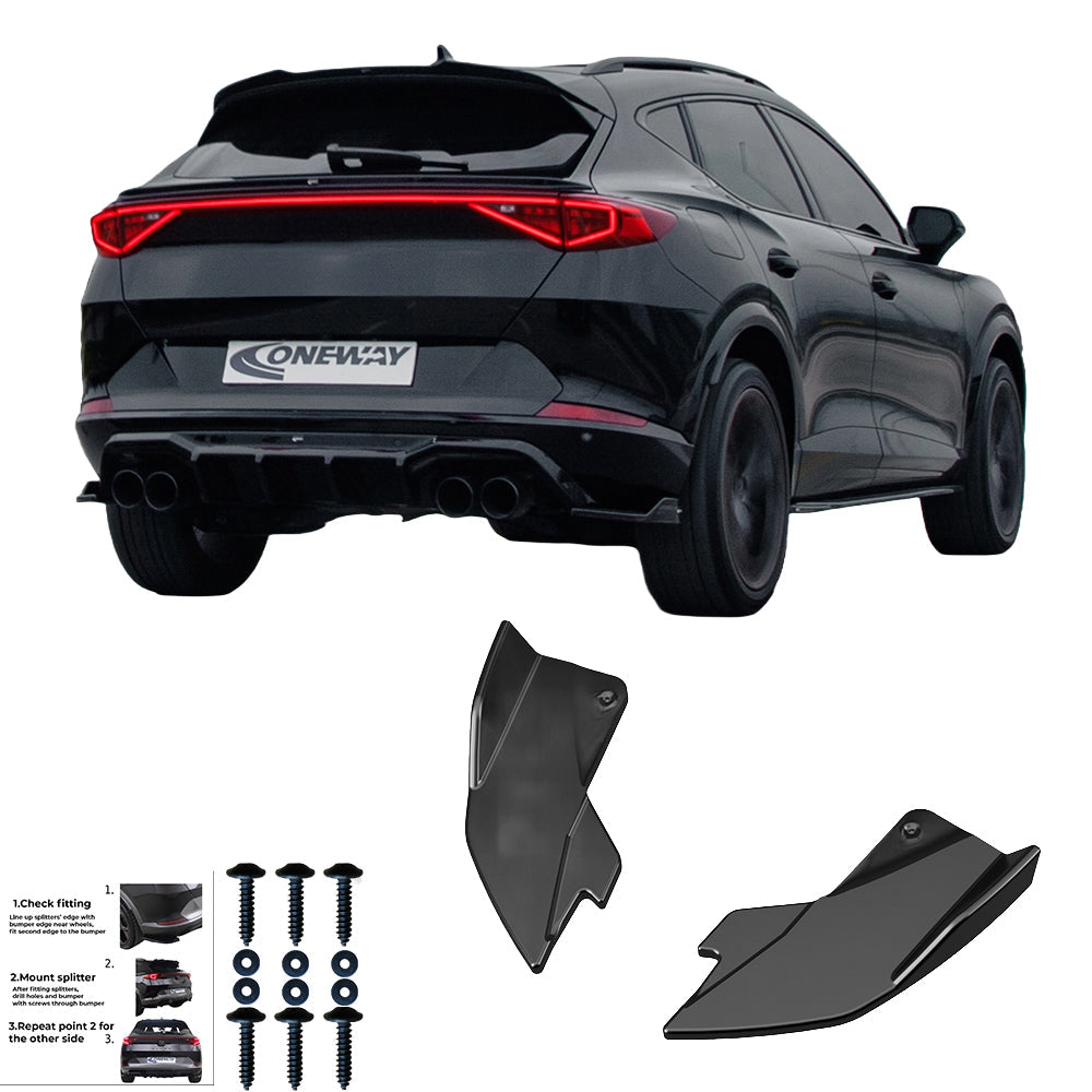 Rear Side Splitters Uyumlu CUPRA Formentor 2020+ v2
