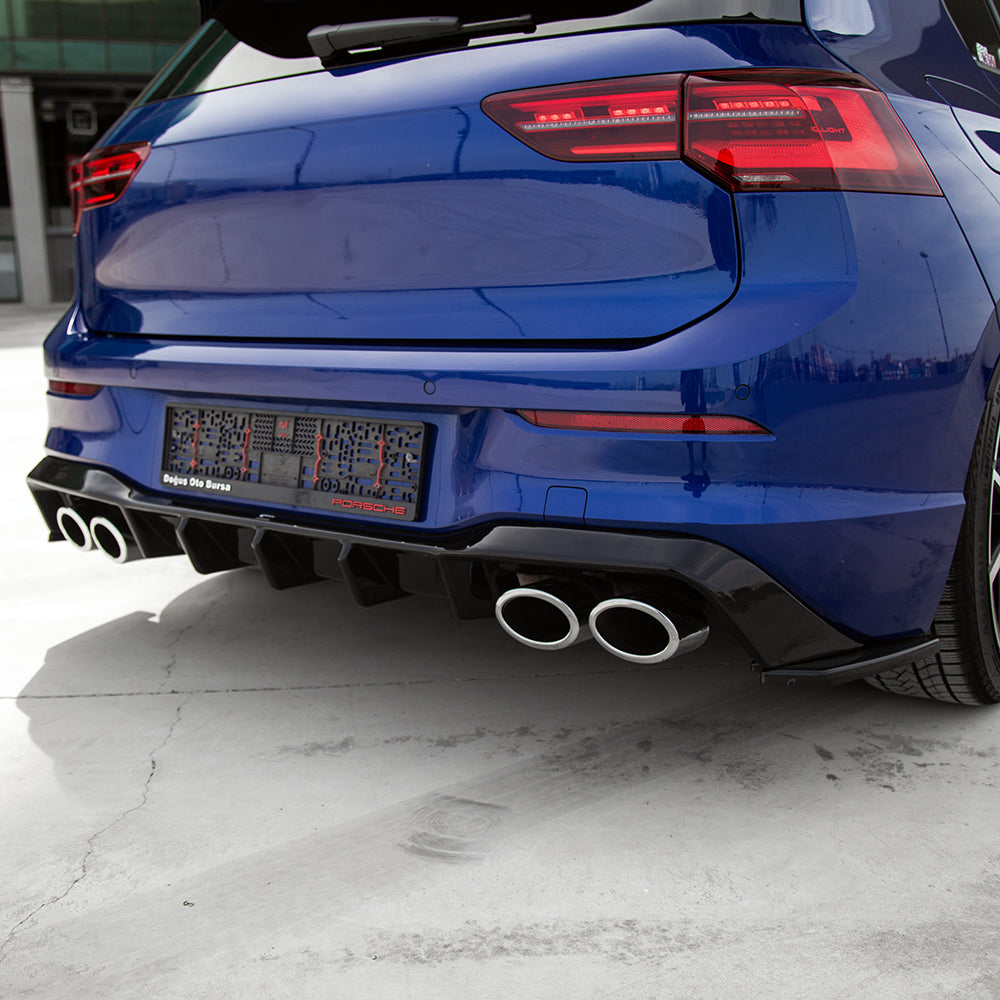Rear Side Splitters Uyumlu VW VOLKSWAGEN Golf R MK8 2020+