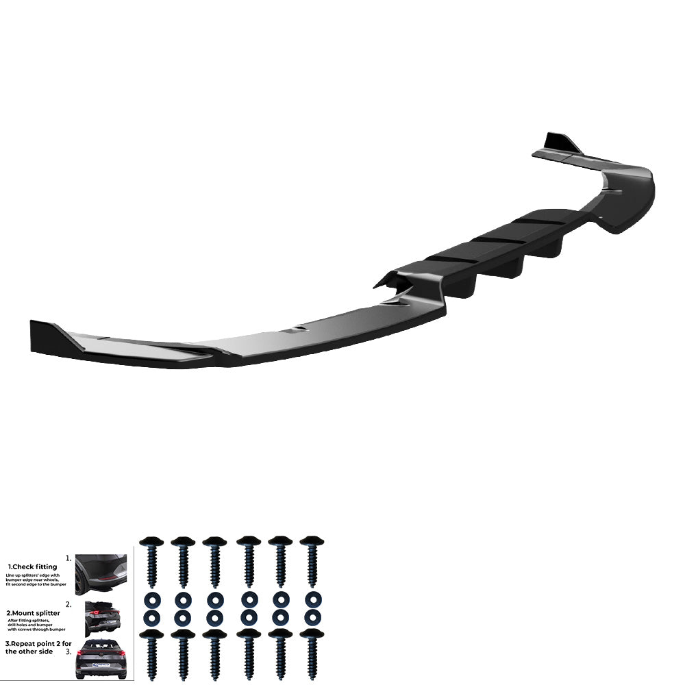 Rear Center Splitter Uyumlu BMW iX M-Pack i20 2021+