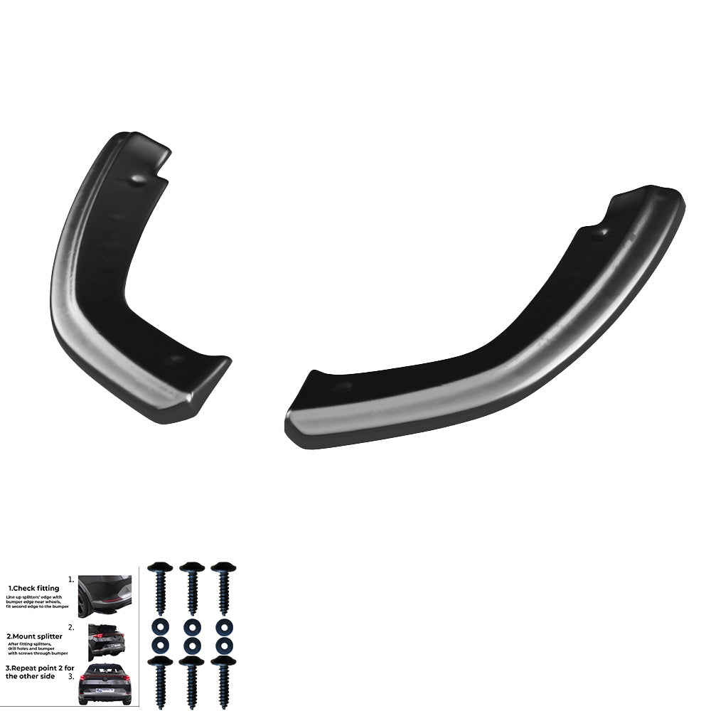 Rear Side Splitters Uyumlu AUDI SQ5 / Q5 S-Line MK2 2017-2020