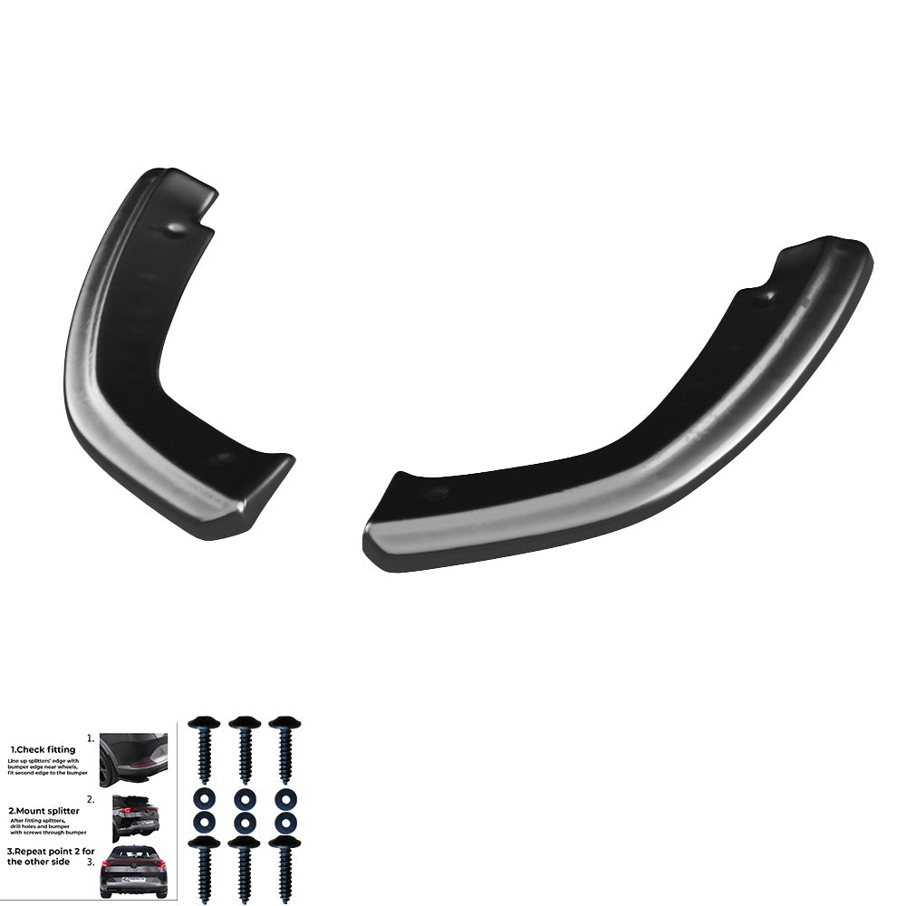 Rear Side Splitters Uyumlu AUDI SQ5 / Q5 S-Line MK2 2017-2020
