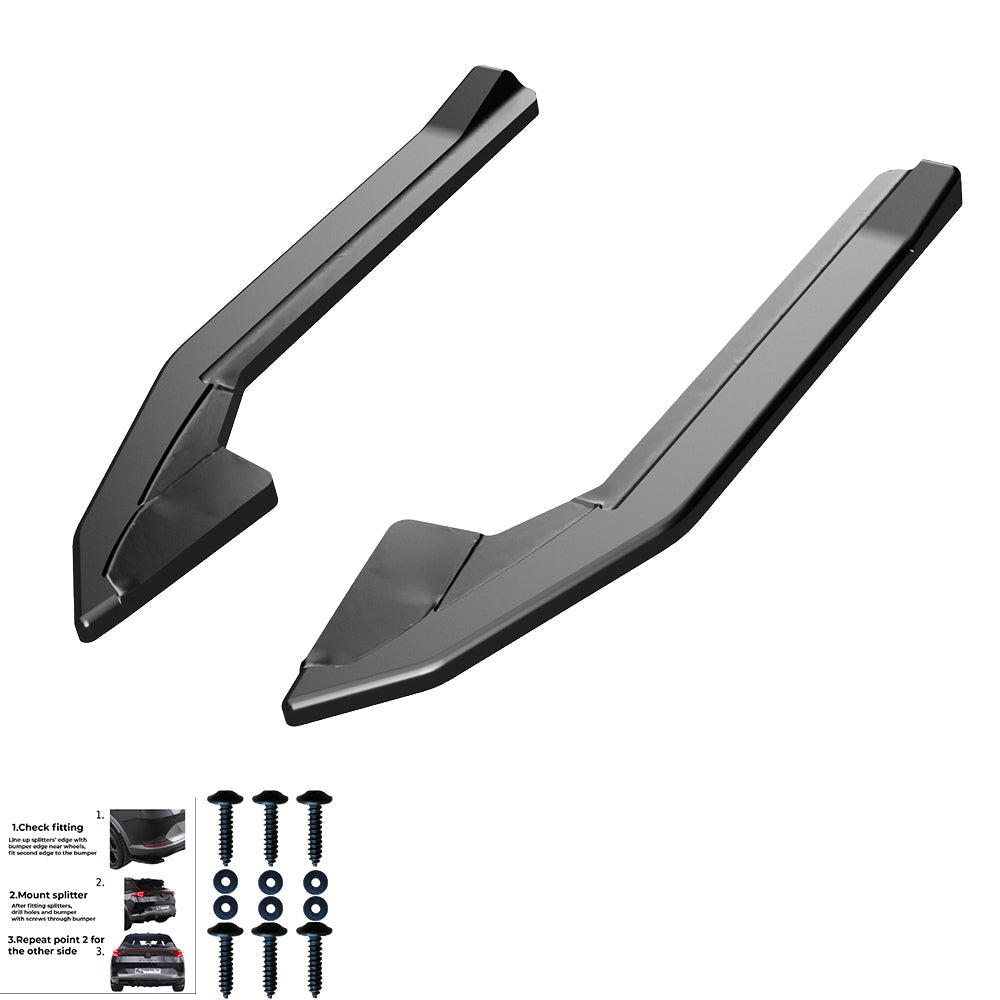 Rear Side Splitters Uyumlu BMW 4 Series M-Pack i4 G26 2021+
