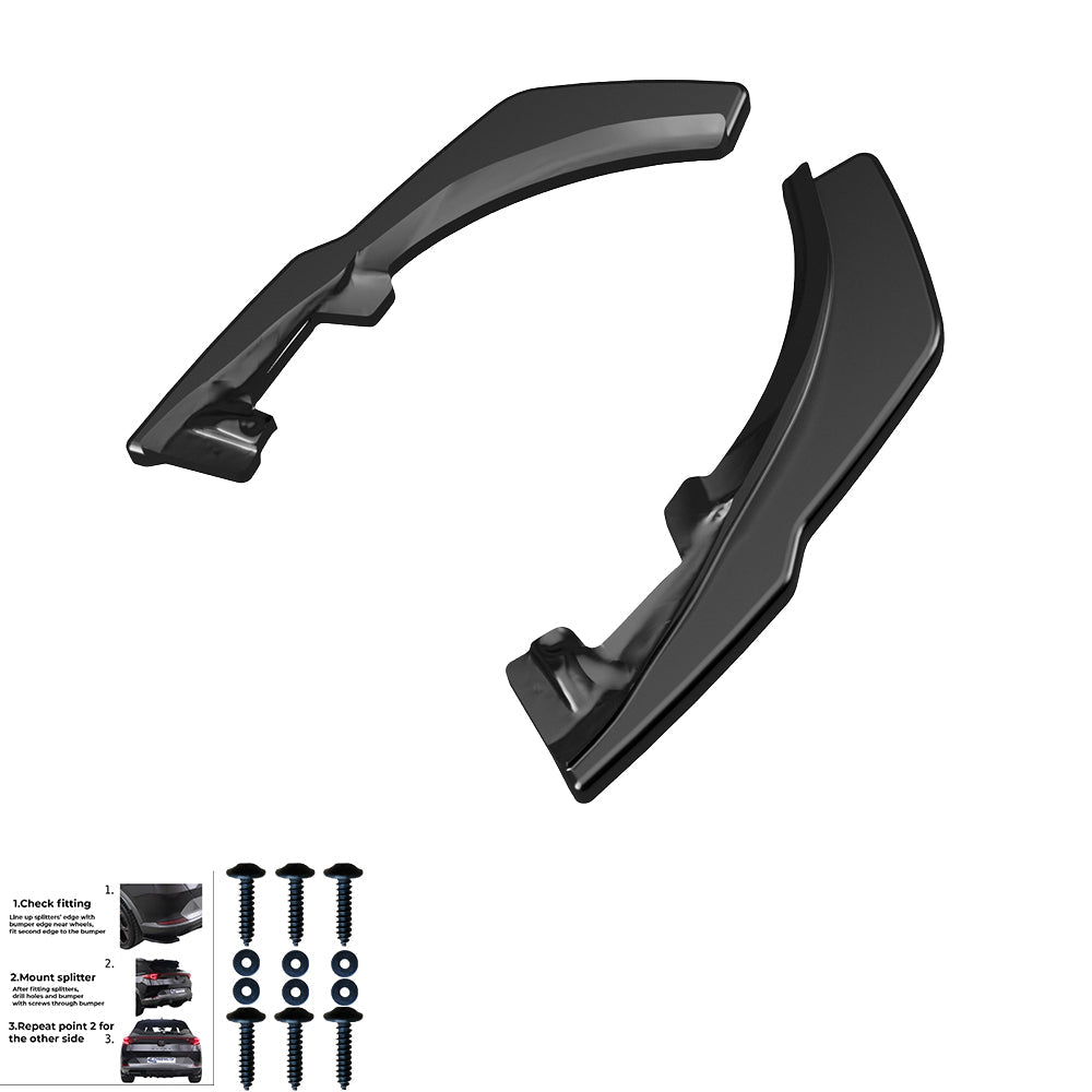 Rear Side Splitters Uyumlu VW VOLKSWAGEN Tiguan MK2 Standart / R-Line 2015-2020