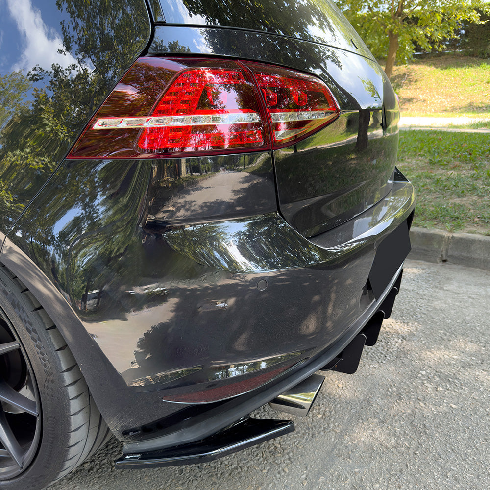 Rear Side Splitters Uyumlu VW VOLKSWAGEN Golf MK7 GTI 2013-2016
