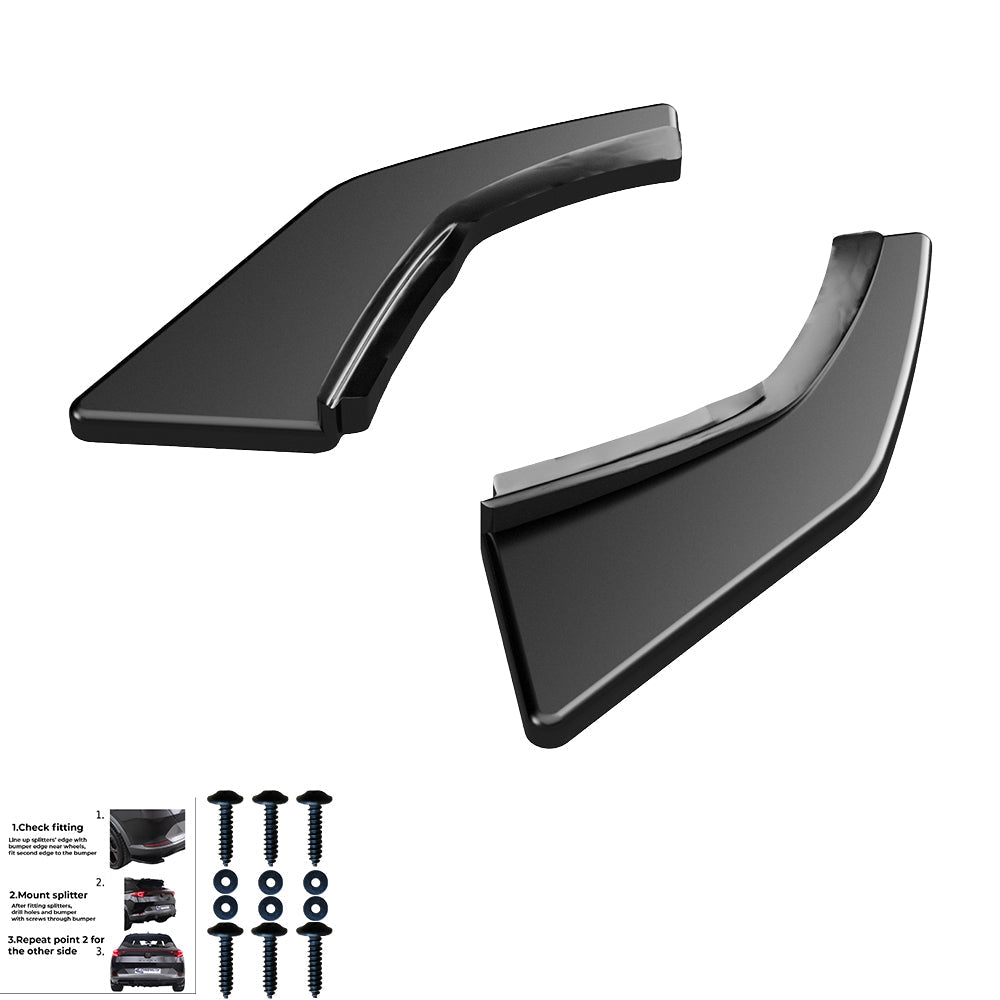 Rear Side Splitters Uyumlu VW VOLKSWAGEN Golf MK7 GTI 2013-2016