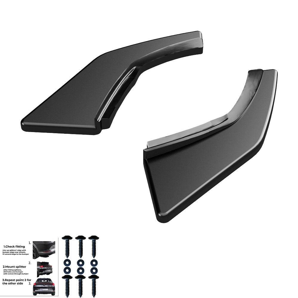 Rear Side Splitters Uyumlu VW VOLKSWAGEN Golf MK7 GTI 2013-2016