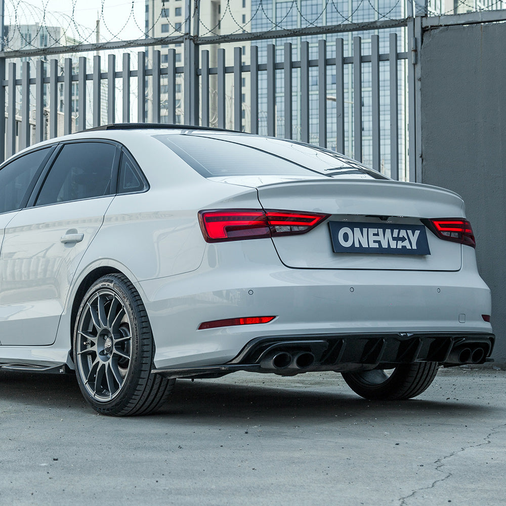 Rear Side Splitters Uyumlu AUDI S3 8V Sedan 2013-2016