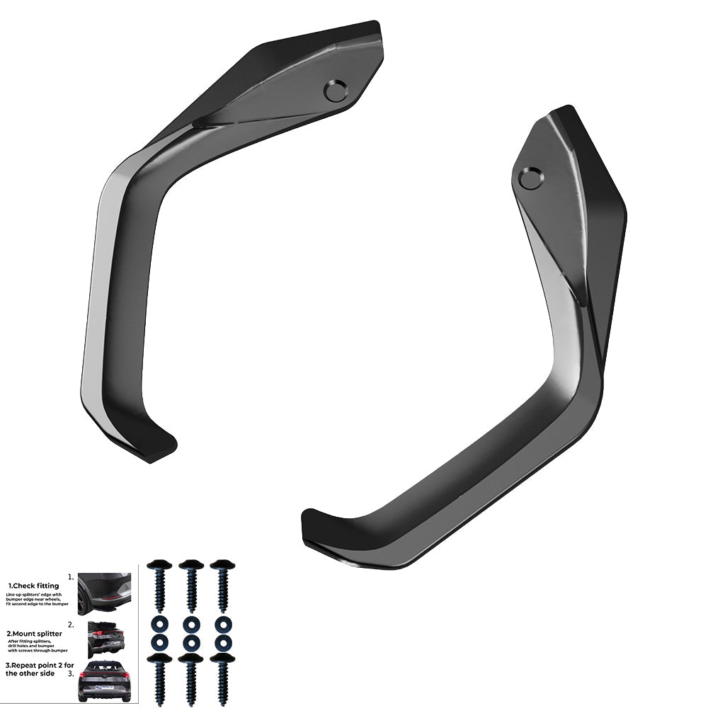 Rear Side Splitters Uyumlu CUPRA Leon 2020+ v2
